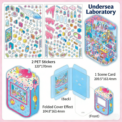 Luxury Large Scene Stickers | 3D 2-Layer Stackable House DIY # 70