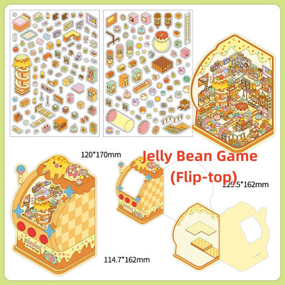Luxury Large Scene Stickers | 3D 2-Layer Stackable House DIY # 70