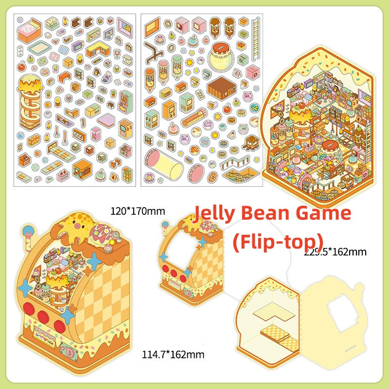 Luxury Large Scene Stickers | 3D 2-Layer Stackable House DIY # 70