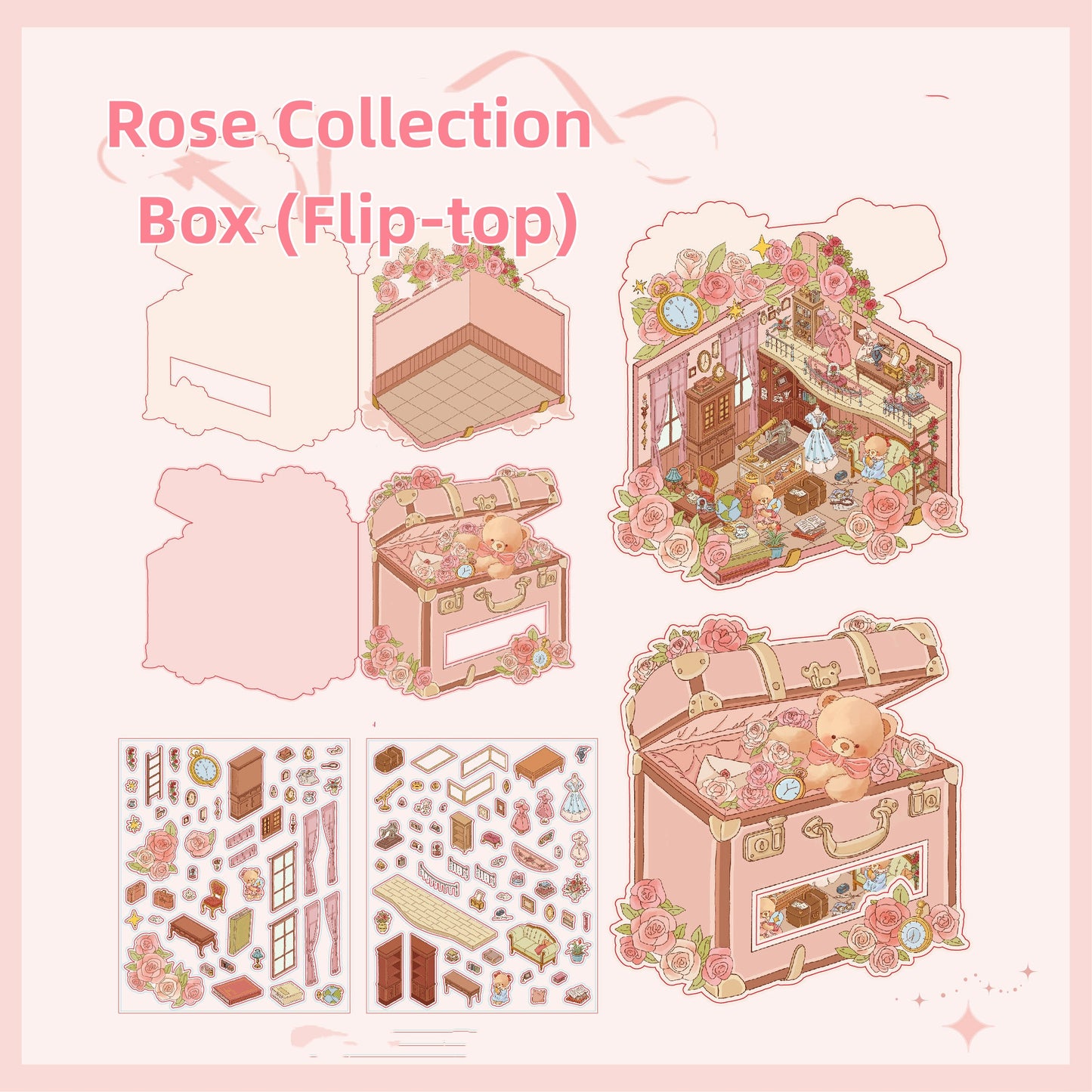 Luxury Large Scene Stickers | 3D 2-Layer Stackable House DIY # 70