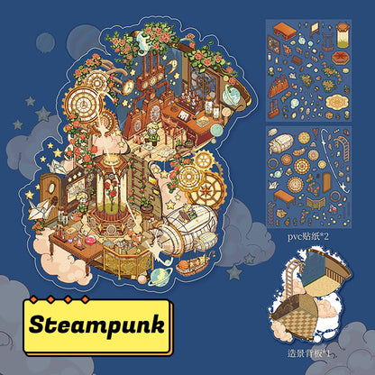 Prince's Fairy Tale Book | 3D Storage Scene Stickers DIY Journal # 51