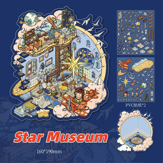 Star Dream Prince Fairy Tale | Student 3D Scene Journal Stickers # 53