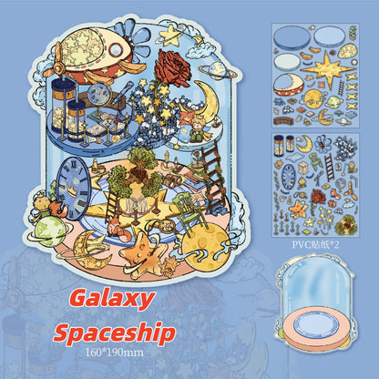 Star Dream Prince Fairy Tale | Student 3D Scene Journal Stickers # 53