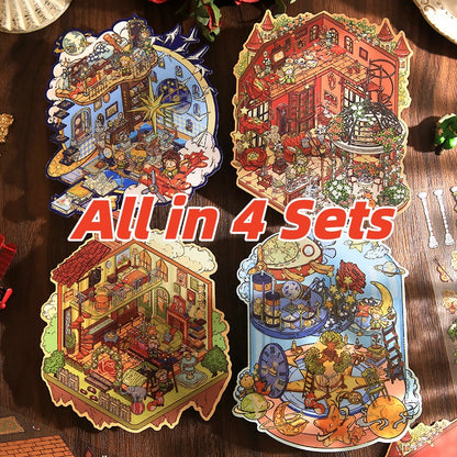 Star Dream Prince Fairy Tale | Student 3D Scene Journal Stickers # 53