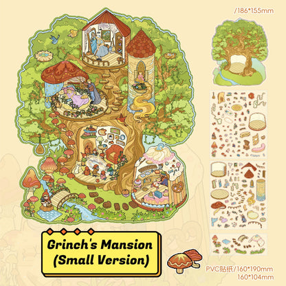 City Travel | Cute Cartoon 3D Mini Scene Stress Relief Scene Stickers # 62