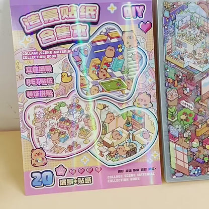 YiLan DIY 3D Scene Stickers 2.0 Miniature Scene Collection Book #329