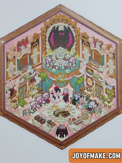 The Wolf Family Scene Sticker Puzzle - 3D Mini House, Cute DIY Journal & Scrapbook Supplies # 37