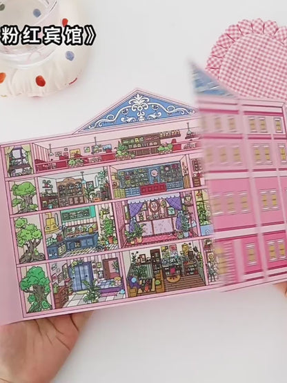 Infeelme's 20th play of DIY 3D Scene Stickers in open today, landscaping sticker grid oversized version of high-difficulty scene stickers#143