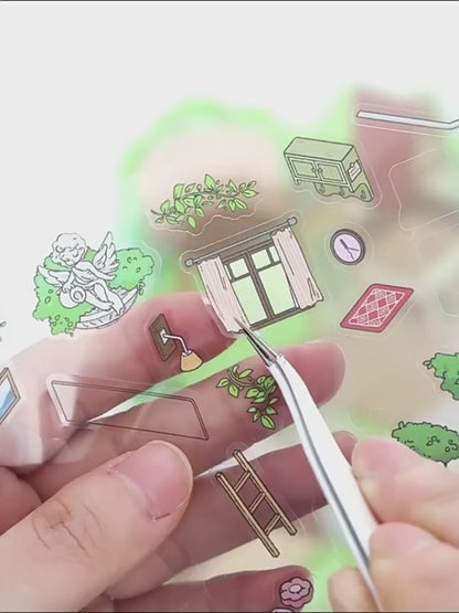 Infeelme's 5th  play of DIY 3D Scene Stickers in open today,  Landscaping Sticker Large Miniature Scene Street Sticker Extra Large Edition 5.0#135