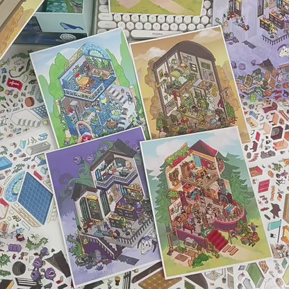 YiLan DIY 3D Scene Stickers 121.0 High Difficulty Miniature Scene Stickers #311
