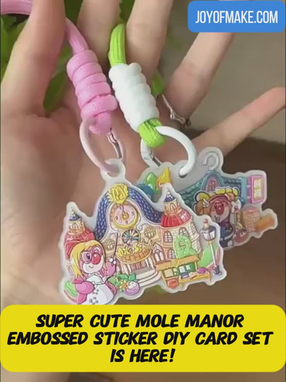 Mole Manor Embossed Sticker Puzzle & Scrapbook Set (Officially Licensed) - DIY Journal, Cute Ornament # 29