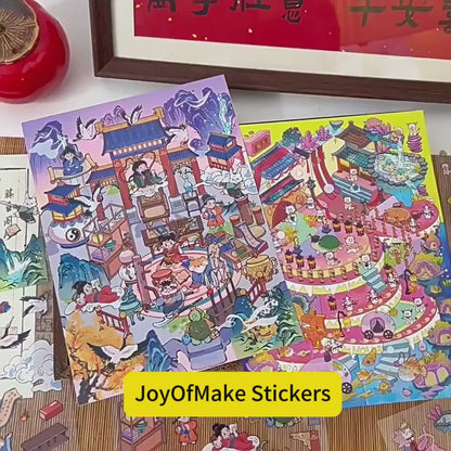 YiLan DIY 3D Scene Stickers 31.0 Large 3D Cabin Extra Large #218