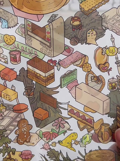 YiLan DIY 3D Scene Stickers 68.0 Large Time Store Miniature Scene #249