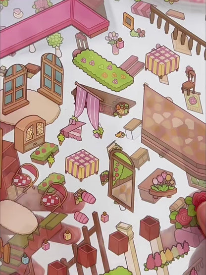 YiLan DIY 3D Scene Stickers 52.0 Large Miniature Scene #247