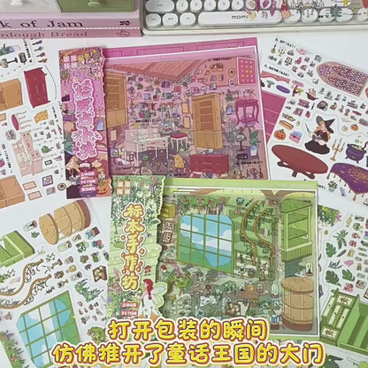 YiLan DIY 3D Scenes Stickers 148.0 Cozy Healing Cottage Series #306