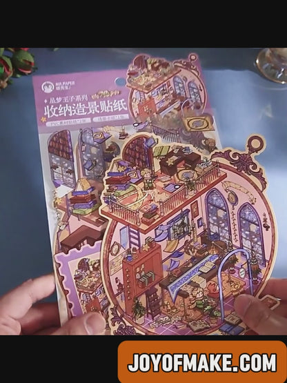 Star Dream Prince | 3D House Mini Scene Scene Stickers # 52