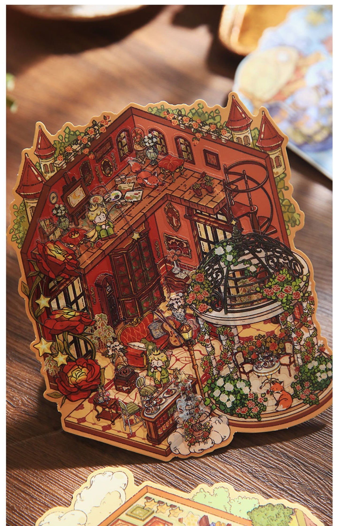 Star Dream Prince Fairy Tale | Student 3D Scene Journal Stickers # 53