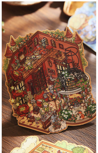 Star Dream Prince Fairy Tale | Student 3D Scene Journal Stickers # 53